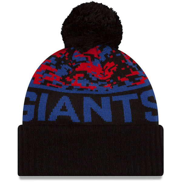 NEW YORK GIANTS Winter Freeze Cuffed Pom Beanie