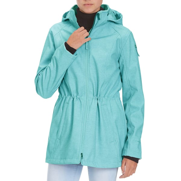 FREE COUNTRY Women's Long Anorak Printed Softshell Jacket