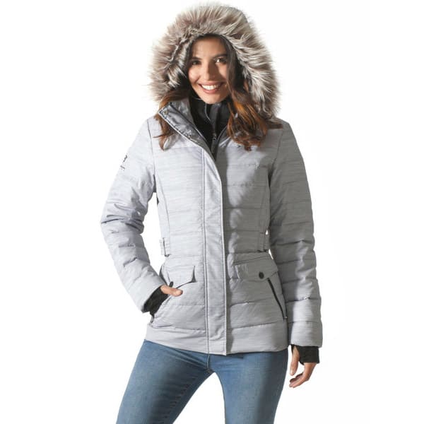 FREE COUNTRY Women's Printed Down Puffer Jacket