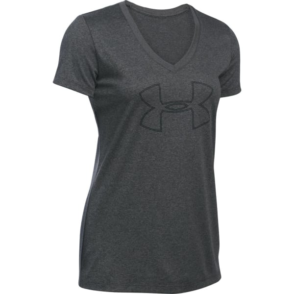 UNDER ARMOUR Women's Tech Branded V-Neck Tee