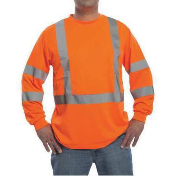 CRAFTSMAN Men's Long Sleeve Birdseye Mesh High Visibility Work Shirt