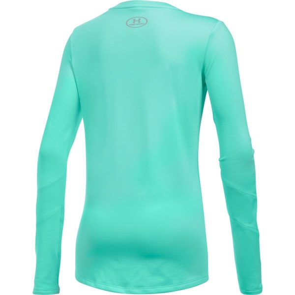 UNDER ARMOUR Girls' ColdGear Long-Sleeve Crewneck Shirt