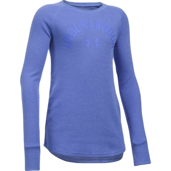 UNDER ARMOUR Girls' Long Sleeve Waffle Tee