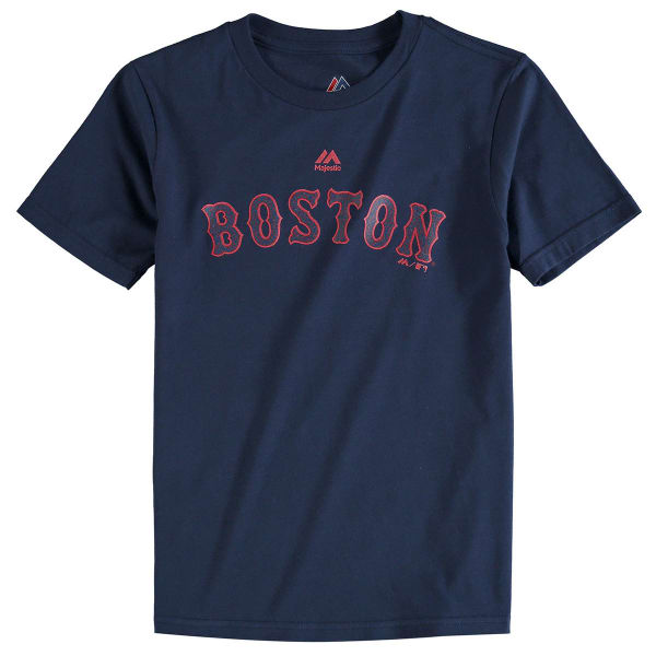 BOSTON RED SOX Boys' Ortiz Retirement Logo Short-Sleeve Tee