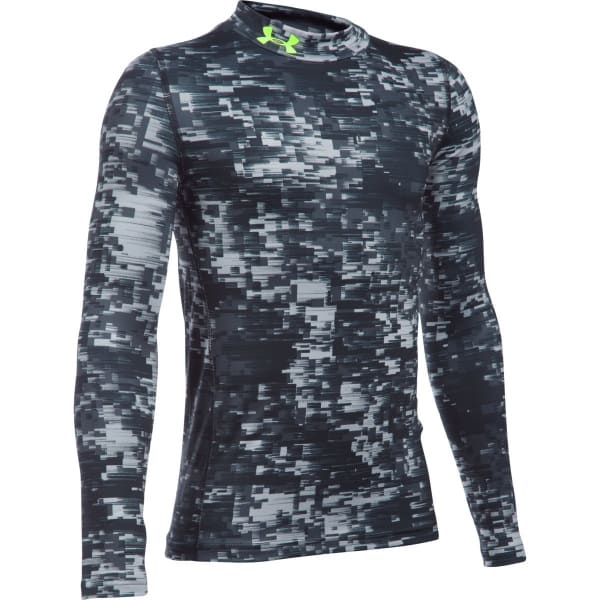 UNDER ARMOUR Boys' ColdGear Armour Up Printed Long-Sleeve Shirt