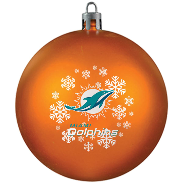 MIAMI DOLPHINS Shatterproof Ball Ornament