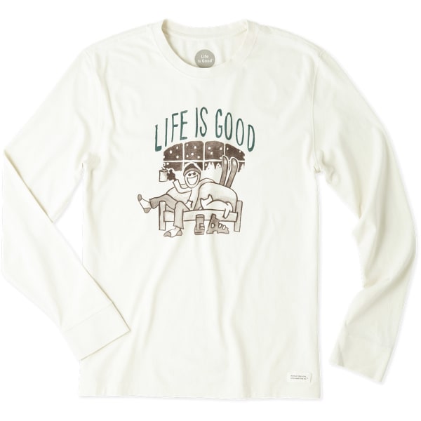 LIFE IS GOOD Men's Apres Ski Painted Long-Sleeve Crusher Tee