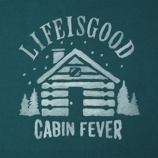 LIFE IS GOOD Men's Cabin Fever Long-Sleeve Crusher Tee
