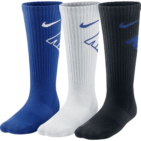 NIKE Boys' Performance Cushion Crew Socks, 3-Pack