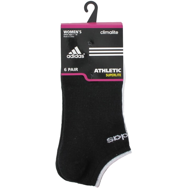 ADIDAS Women's Superlite No-Show Socks, 6-Pack