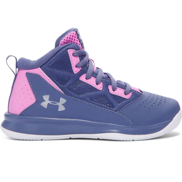 UNDER ARMOUR Girls' Pre-School Jet Mid Basketball Shoes