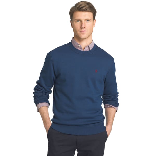 IZOD Men's Sueded Crewneck Fleece Pullover