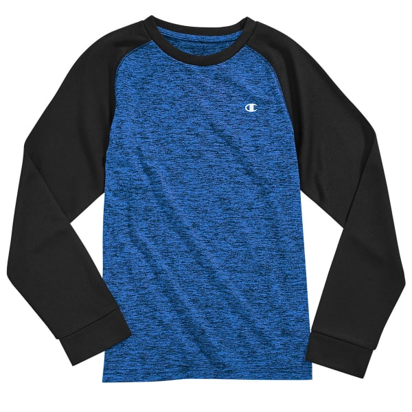 CHAMPION Boys' Long Sleeve Tech Raglan Tee