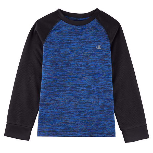 CHAMPION Boys' Long Sleeve Tech Raglan Tee