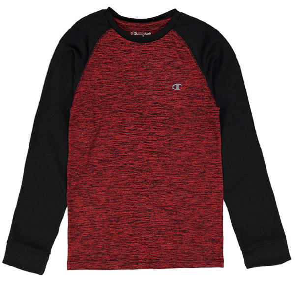 CHAMPION Boys' Long Sleeve Tech Raglan Tee