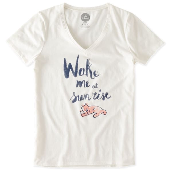 LIFE IS GOOD Women's Wake Me at Sunrise Rocket Sleep Tee