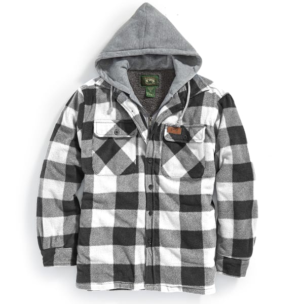 STILLWATER SUPPLY CO. Men's Sherpa Plaid Hoodie with Bib