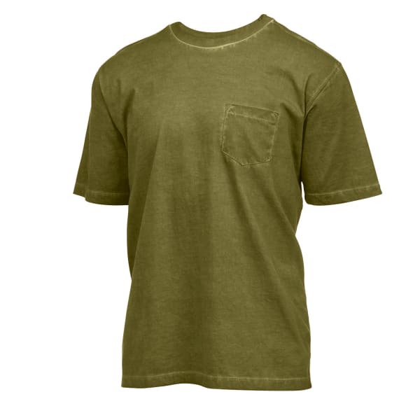 RUGGED TRAILS Men's Oil Wash Crewneck Tee