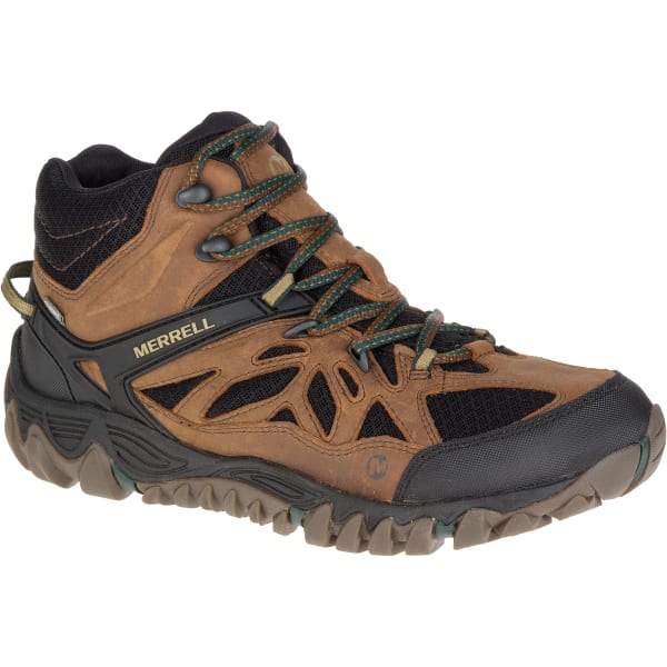 MERRELL Men's All Out Blaze Ventilator Mid Waterproof Hiking Shoes, Merrell Tan