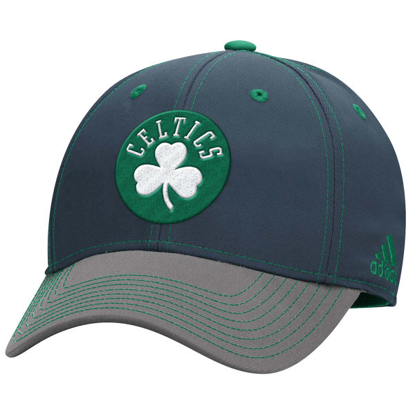 ADIDAS BOSTON CELTICS Men's Two-Tone Stretch Flex Hat