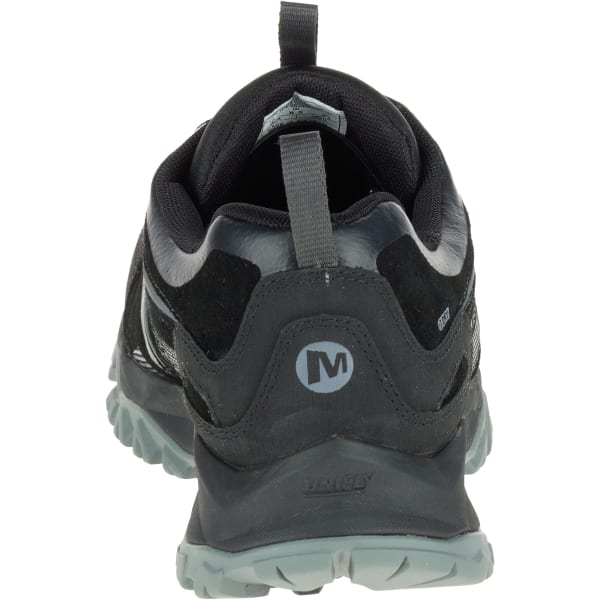 MERRELL Men's Capra Bolt Leather Waterproof Hiking Shoes, Black