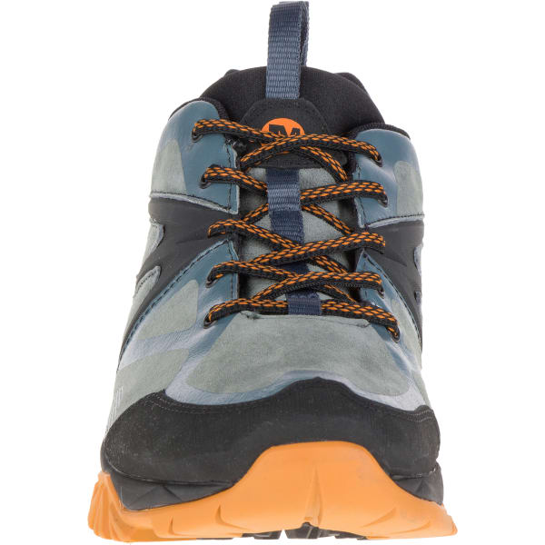 MERRELL Men's Capra Bolt Leather Waterproof Hiking Shoes, Dark Slate