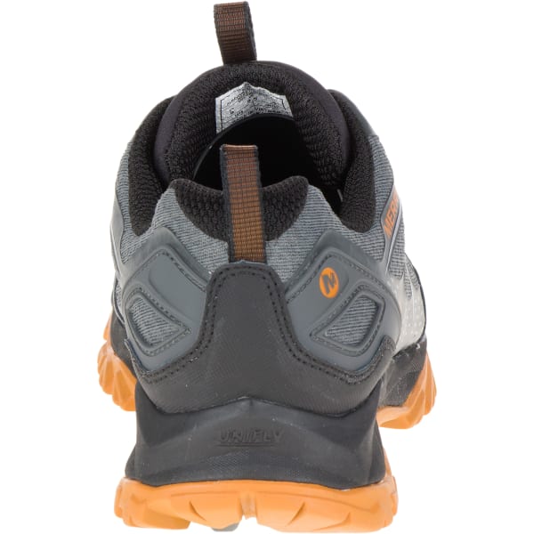 MERRELL Men's Capra Bolt Waterproof Hiking Shoes, Grey/Orange