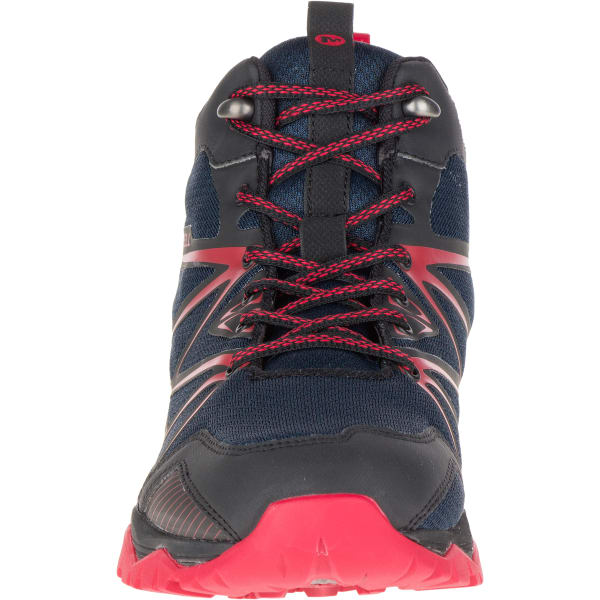 MERRELL Men's Capra Rise Mid Waterproof Hiking Shoes, Navy