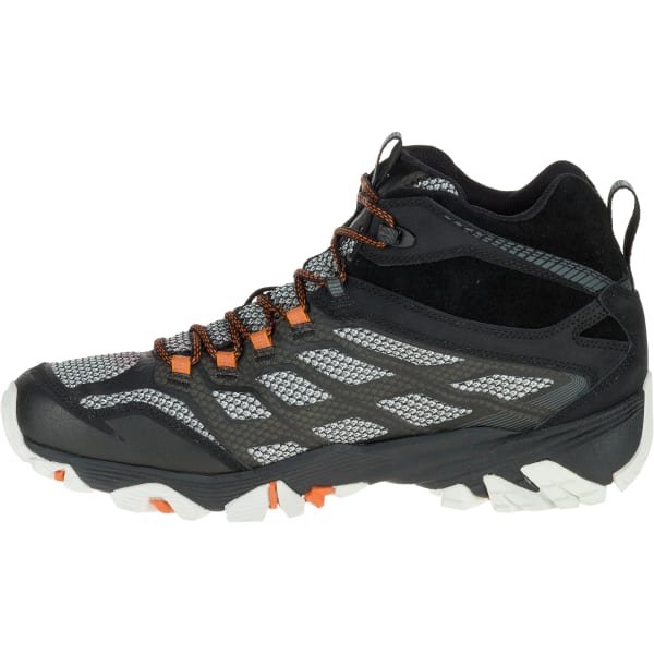 MERRELL Men's Moab FST Mid Waterproof Shoes, Black