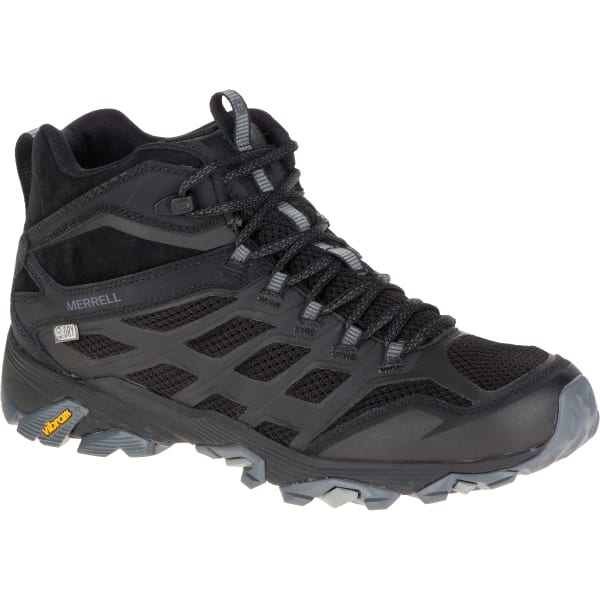 MERRELL Men's Moab FST Mid Waterproof Hiking Boots, Noire