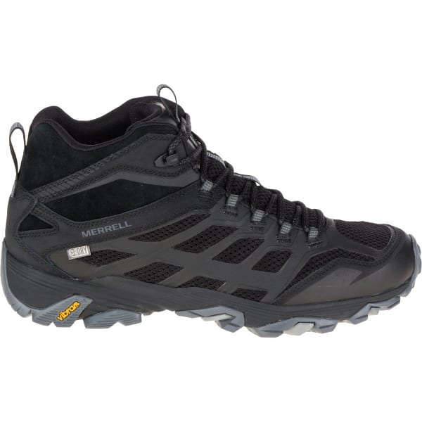 MERRELL Men's Moab FST Mid Waterproof Wide Shoes, Noire