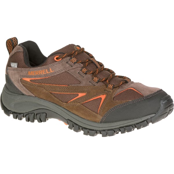 MERRELL Men's Phoenix Bluff Waterproof Hiking Shoe, Dark Brown, Wide