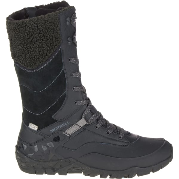 MERRELL Women's Aurora Tall Ice+ Waterproof Boots, Black