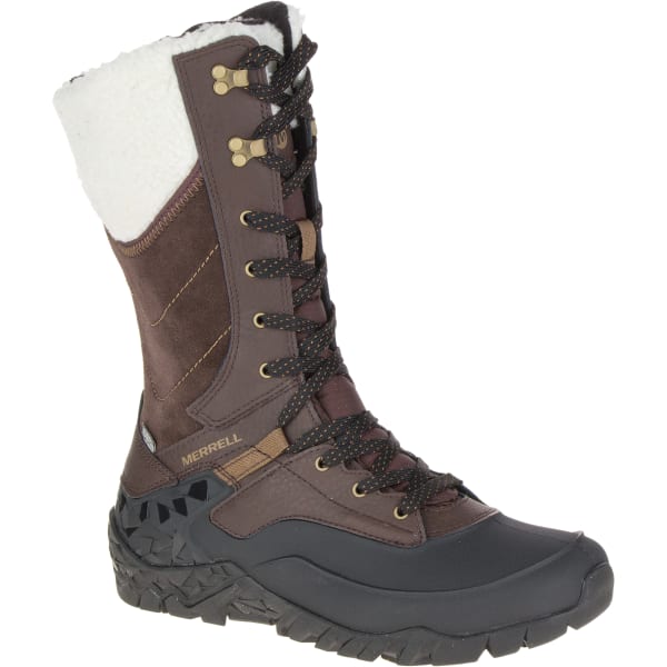 MERRELL Women's Aurora Tall Ice+ Waterproof Boots, Espresso