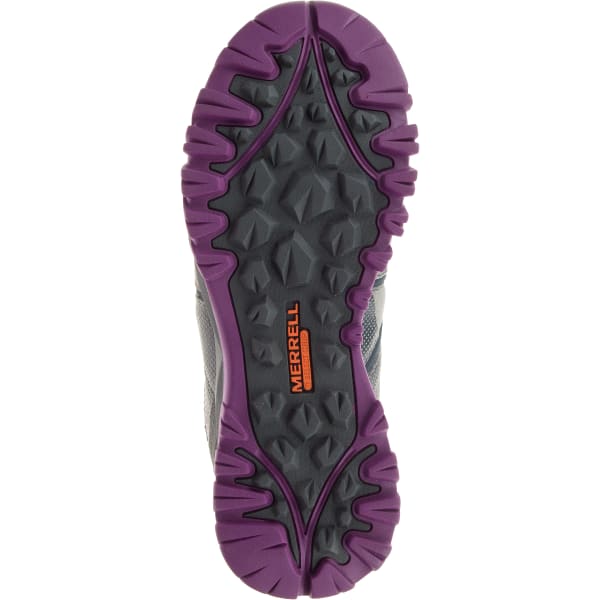 MERRELL Women's Capra Bolt Leather Waterproof Shoe, Grey/Purple