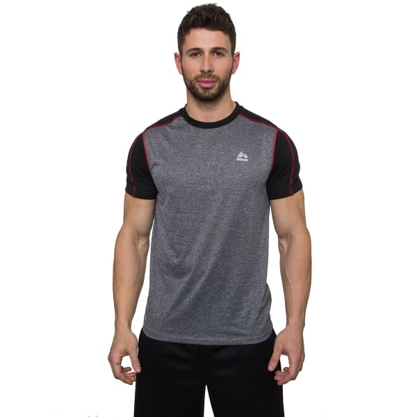 RBX Men's Contrast Mesh Fitted Short-Sleeve Tee