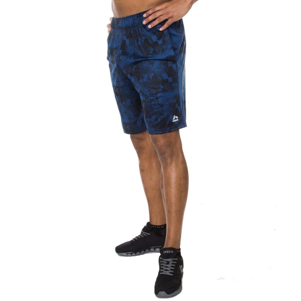 RBX Men's 9 in. Poly Interlock Printed Shorts