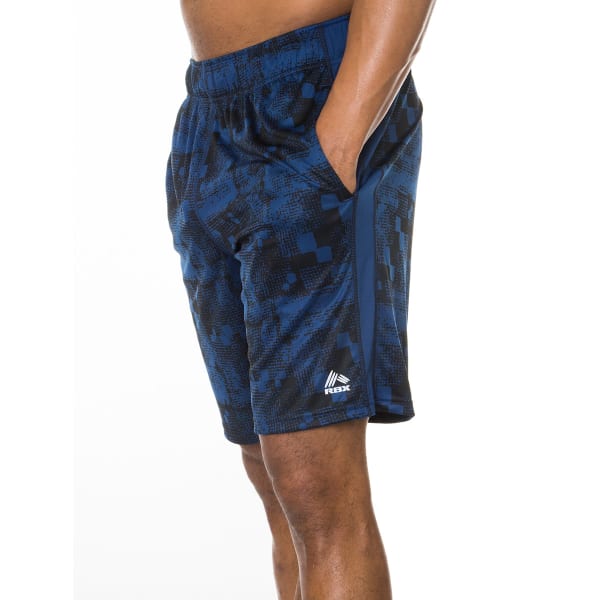 RBX Men's 9 in. Poly Interlock Printed Shorts