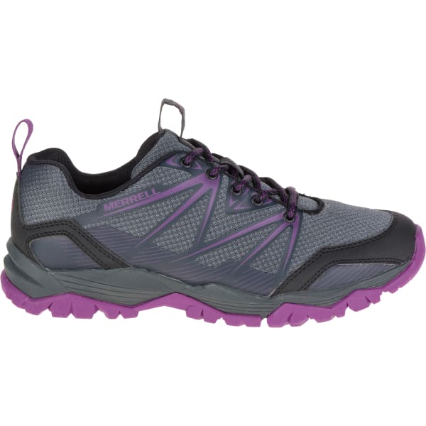 MERRELL Women's Capra Rise Hiking Shoe, Grey/Purple