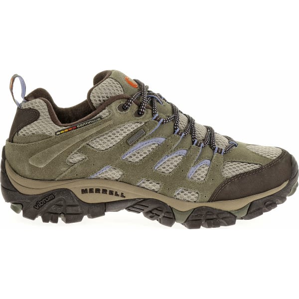 MERRELL Women's Moab Waterproof Shoe, Dusty Olive, Wide