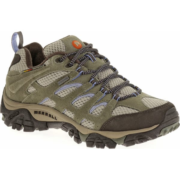 MERRELL Women's Moab Waterproof Shoe, Dusty Olive, Wide