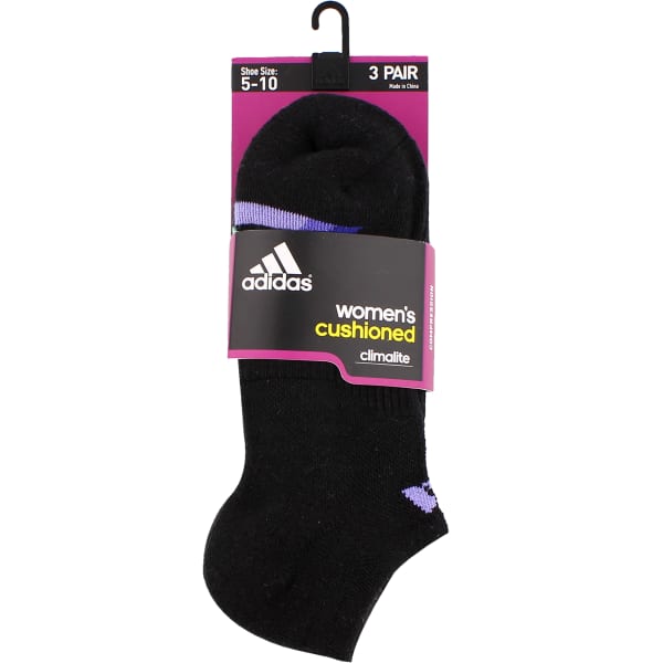 ADIDAS Women's Cushion No Show Socks, 3-Pack