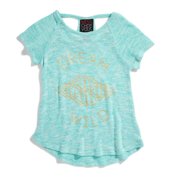 MISS CHIEVOUS Girls' Hacci Racerback "Dream Wild" Tee