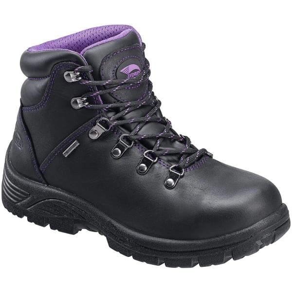 AVENGER Women's 7124 Steel Toe Waterproof Workboot, Wide