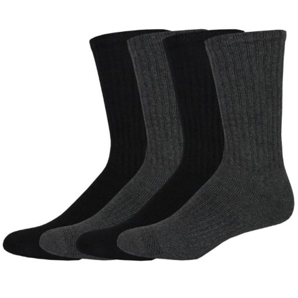 DOCKERS Men's Cushion Comfort Crew Socks, 4 Pack