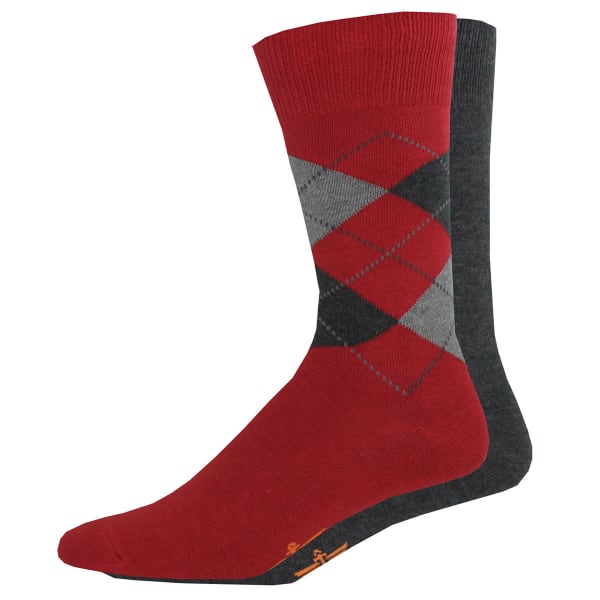 DOCKERS Men's Argyle Crew Socks, 2 Pack