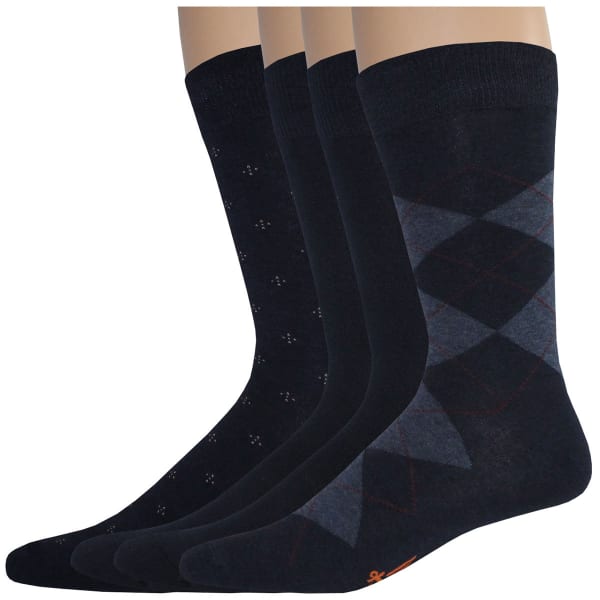 DOCKERS Men's Dress Argyle Socks, 4 Pack