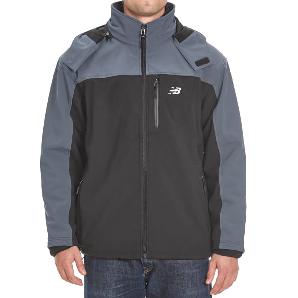 NEW BALANCE Men's Two-Tone Soft Shell Hooded 3-in-1 Systems Jacket