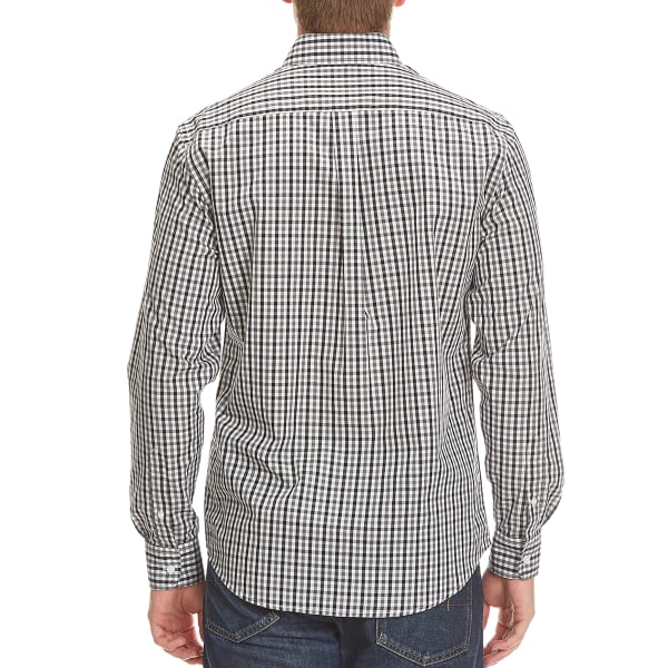 DOCKERS Men's Mini Check Woven Button-Down Shirt