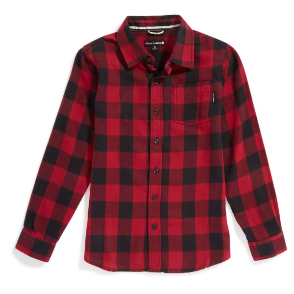 OCEAN CURRENT Boys' Buffalo Plaid Flannel